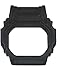 Casio 10186006 Genuine Factory Replacement Black Rubber Bezel fits DW56RT-1V DW56RTWC-1V GW5600J-1