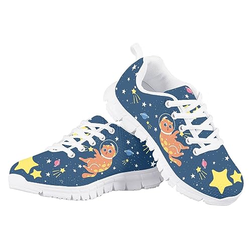 MARSVOVO School Shoes for Boys Girls Lace-up Lightweight Breathable Athletic Flexible Walking Shoes for Kids Most Comfortable Casual Classic Fashion Playing Sports Shoes4