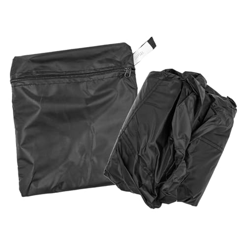 ZONADAH Round Garden Furniture Covers 185x110cm Waterproof Anti-UV Circular Furniture Covers Outdoor Patio Circular Set Cover for Chair Set Black - Image 2
