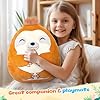 BSTAOFY 12'' Cute Sloth Soft Plush Pillow Sloth Stuffed Animal Cushion Nap Pillow Birthday Valentines for Boys Girls #1