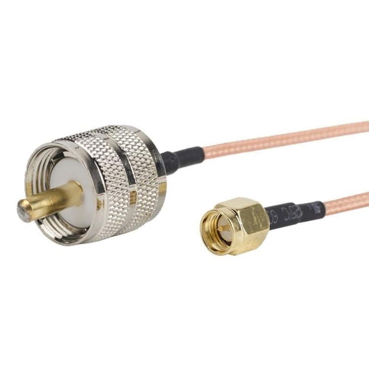 Câble SMA mâle vers PL259 UHF mâle RG316 réduisant les pertes de signal RF 1m
