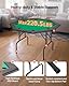 VEVOR klappbarer Pokertisch für 8 Spieler (126 cm) Kasino-Freizeittisch mit gepolsterten Schienen & Getränkehaltern, achteckige tragbare Spieltische mit Filz- und Metallbeinen, Texas Hold’em Poker