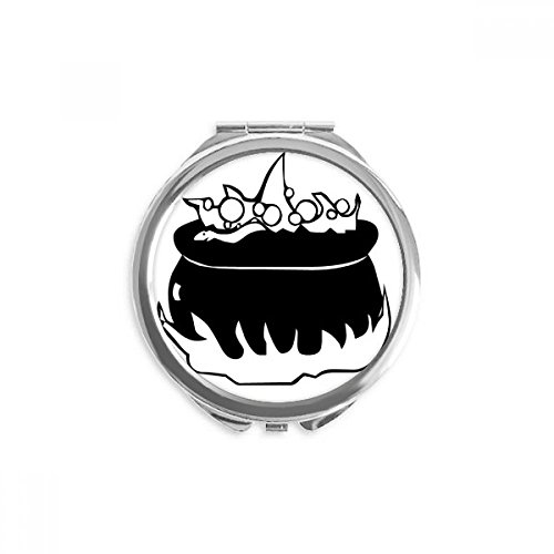 Miroir peur halloween heureux de poche rond portable DIYthinker multicolore