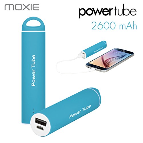 Moxie Power Bank Power Tube 2600 mAh + adaptador 8 pin color azul