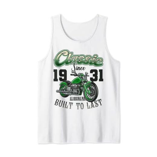 Vintage motociclistas motos cumpleaños nacido en 1931 Camiseta sin Mangas