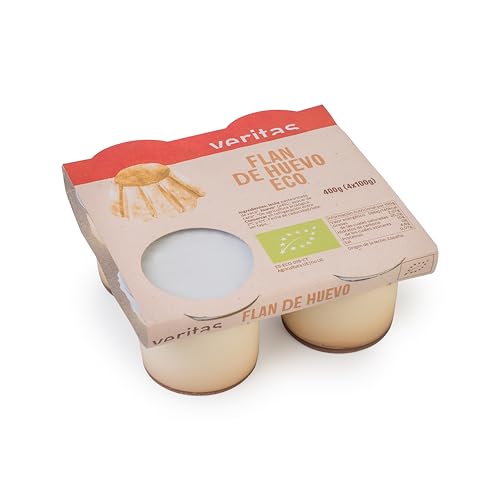 Veritas Flan de Huevo 4x100g ecológico