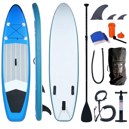 ZONEMEL Inflatable Stand up Paddle Board, 10' Paddleboard SUP with All Accessories, Wide Stance...