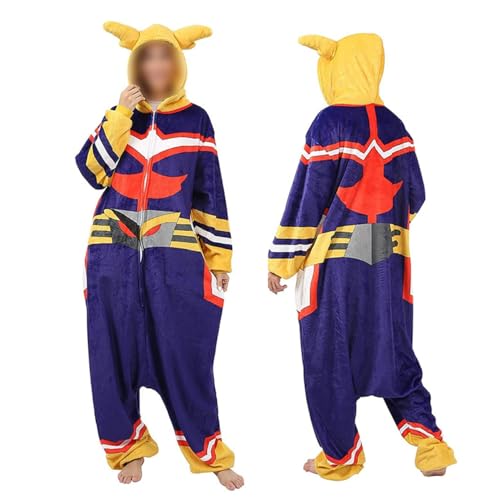 JEQHOZ Anime Costume Adult Onesie Pajamas Cute Cartoon Pattern Unisex Warm Pajamas