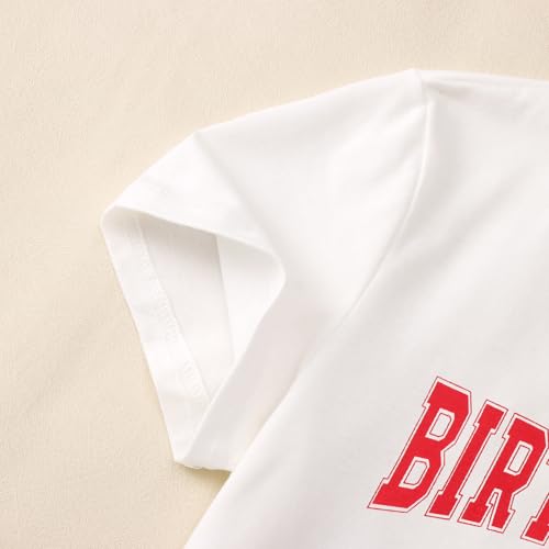 MODNTOGA Big Girl Birthday Shirt 10th Birthday Girl Graphic Love Back Print T-Shirt 10 Year Old Birthday Party Crewneck Tops 5