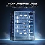 Yeego Wine Fridge Cooler - 24 Inch Dual Zone Wine Fridge Hold 47 Bottles, 40-65°F Wine Refrigerator Glass Door, Built in, Freestanding Under Counter Fridge for Beer Soda Drink Home Bar Office - Image 4