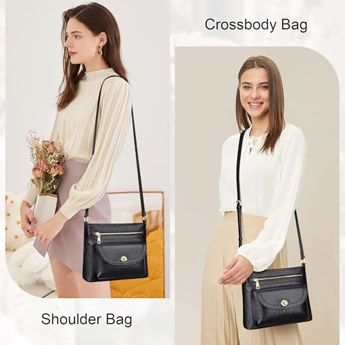 Over Earth Genuine Leather Crossbody Bags for Women Trendy Purses and Ladies Shoulder Handbags2