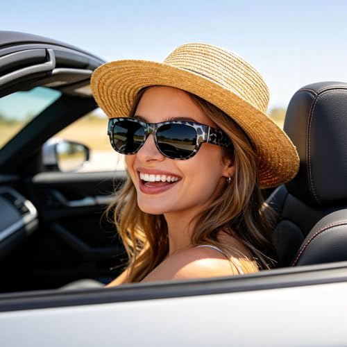 Image of HAOLOTA Fit Over Glasses Sunglasses for Women Polarized