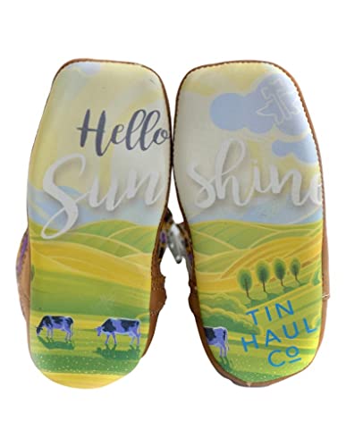 Twister Western Boot Boys Ben Stitching 6 Infant Navy Brown 443001202