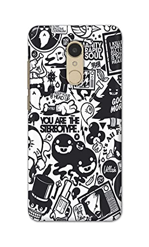 Image of Printed Hard Back Cover Case for Mi Redmi 5 Back Cover (Mixed Cartoon) -1302