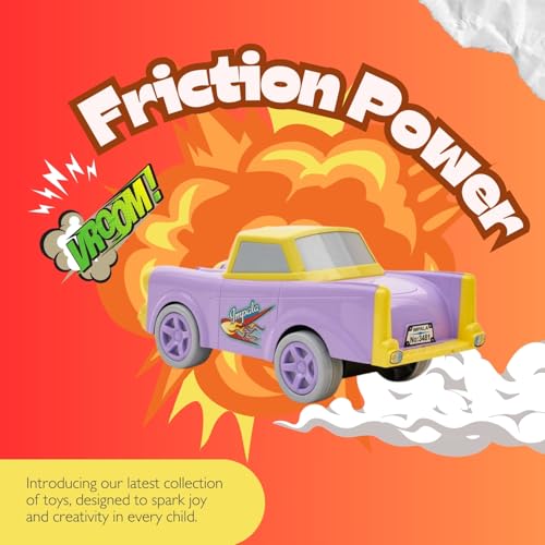 Image of Toys Treasure Friction Powered Toy Vintage Impala Car for Kids | Friction Cars for Kids | Toys for Boys | Push Toys for Kids | Toys for Kids (Random Color Shipped)