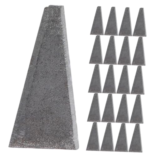 POPETPOP Cunei Triangolari in Metallo Per Rinforzo Manico Di Martelli e Asce, Kit 30 Pezzi Piccoli Portatili Per Campeggio, Lavori Di Costruzione e Abbattimento Legno