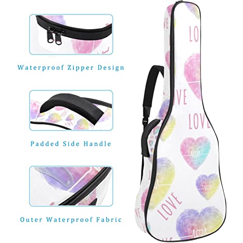 Housse de transport étanche pour guitare avec bandoulière réglable Motif cœurs colorés, Multicolore 01., 42.9×16.9×4.7… - Les Beatles, Paul McCartney, John Lennon, RIngo Starr, George Harrison Housse de transport étanche pour guitare avec bandoulière réglable Motif cœurs colorés, Multicolore 01., 42.9x16.9x4.7… – Image 5
