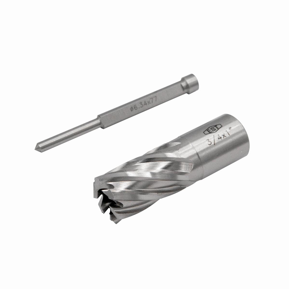 EST HSS M2AL Annular Cutter 1" DOC with 3/4" Weldon Shank for Magnetic Drill Press (D3/4" X 1")
