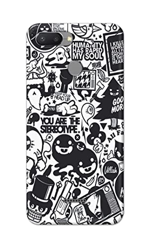 Image of Printed Hard Back Cover Case for Mi Redmi 6 Back Cover (Mixed Cartoon) -1302
