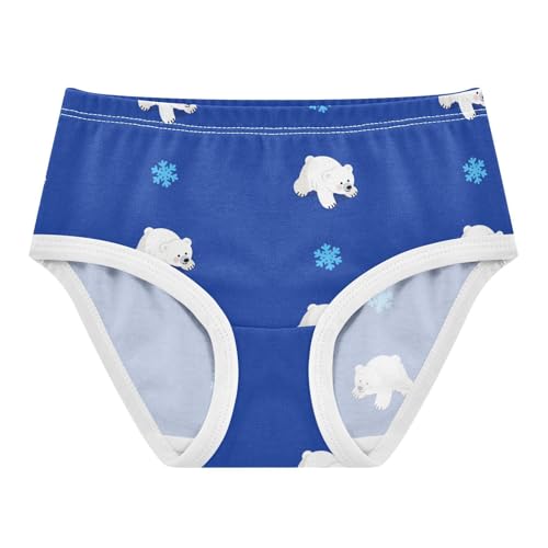 Cute Polar Bear Snowflake Blue Toddler Girls's Underwear 2T 2302235