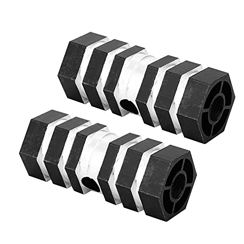 Aluminum Alloy Lightweight Rear Axle Pegs for BMX Bike Bicycle 132LB Load Capacity for Speed Shifting (Black)