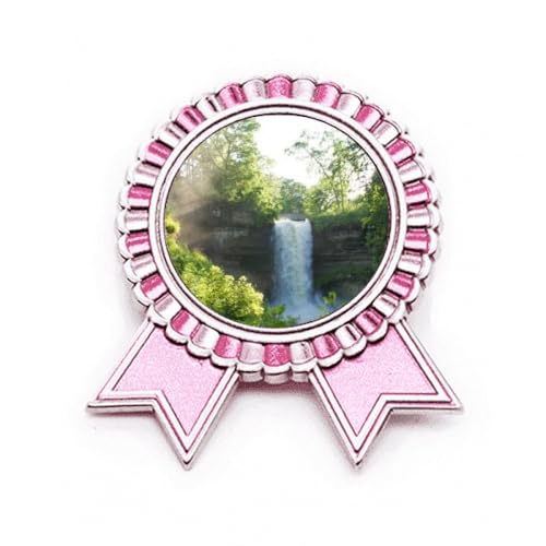 Broche science nature cascade en métal pour veste et sortie culturelle