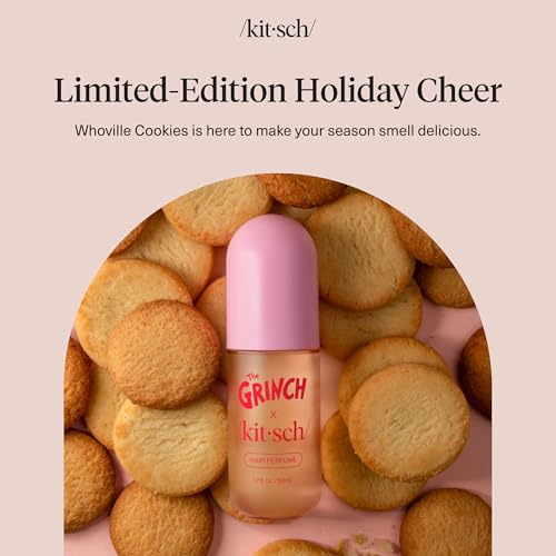Kitsch Hair Perfume for Women - Clean & Deodorizing, Warm Cookie Scent, 50mL - image 9