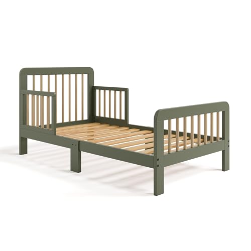 Image of Storkcraft Pasadena Toddler Bed, Olive & Driftwood