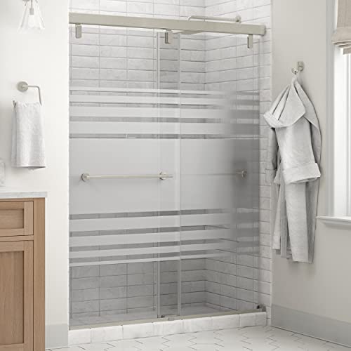 Delta Smts606-Nik-R Trinsic Sliding Shower Door, Brushed Nickel #TOP6