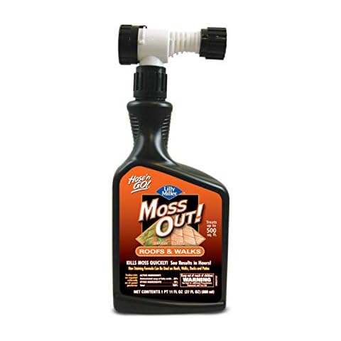 CENTRAL GARDEN BRANDS 100503872 Lilly Miller Moss Out for Roofs and Walks Ready to Spray 27oz, 27 oz, Multicolor Cover