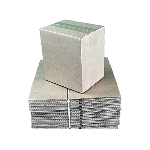 Pack 20 Cajas Carton mudanza 17,5x13,5x19 cm 4,4 L - Cajas almacenaje - Transporte Ultrarresistentes, Canal Simple Reforzado - Cajas mudanza, envios, regalo, caja carton barata