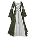 Produktbild Damen Steampunk Gothic Bandage Kleid Vintage Mittelalterliche Prinzessin Langarm Renaissance Kleid mit Trompetenärmel Mittelalter Party Kostüm Viktorianischen Königin Kostüm Maxikleid