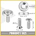 REPAIROCK Car Bumper Fender Washer Bolt M6x20mm Engine Bay Dress Up Kit Stainless Steel Silver Tone (Set of 25) Auto Replacement Parts