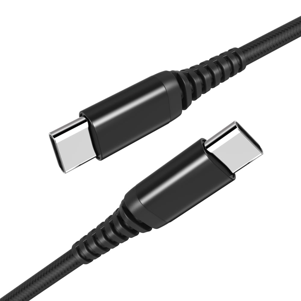 NNTUSB C Charger Cable 1M/2M, 60W Apple USB C to C Charging Cable Type C for iPhone 16/ iPhone 15/15 Pro Max, MacBook Pro 2021/2020/Mini/Air 5/4,Samsung Galaxy S23+/S23 Ultra (1 METER [2 PACK])