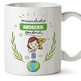 MUGFFINS Taza Mujer -Familiares Mundo - - (en euskera/Vasco)