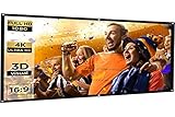 Pantalla antiarrugas: PVC premium que hace que la pantalla del proyector no se arrugue. No tienes que preocuparte por las arrugas o pliegues causados por el pliegue de la pantalla.