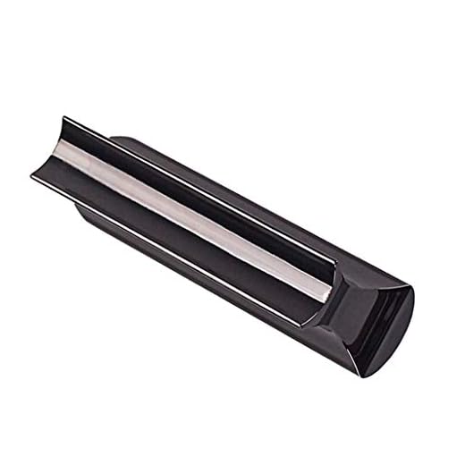 Alnicov Barra de tono deslizante de acero inoxidable para guitarra Dobro, guitarra de acero de vuelta, guitarra hawaiana, accesorios de guitarra eléctrica, color negro