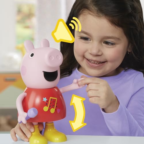 PEPPA PIG Talk & Sing Peppa Doll, Musical Toy with 50+ Sounds, Phrases, and Songs, Preschool Toys, Kids, Ages 3+