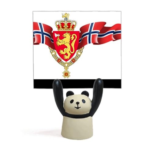 Support de mémo panda emblème norvégien, idée cadeau originale pour collègue
