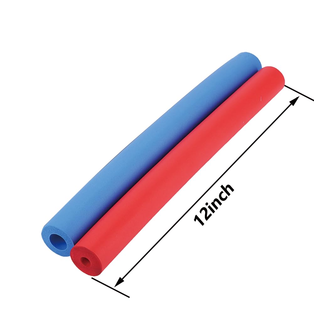 Tiiyee Foam Grip Tubing, Adaptive Utensils Grip Tubing Round Hollow Closed Cell Tube Built up Grip Aid Cutlery Padding Handles Pipe Tool for Dexterity Disabled Elderly Spoon Fork Arthritic Hands