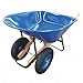 Westward Wheelbarrow, Steel, 8 cu. ft, 2 Pneumatic