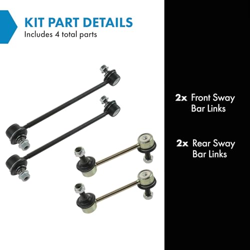 TRQ Front & Rear Sway Bar Stabilizer Link Set Compatible with 2000-2005 Toyota Celica by TRQ - Image 2