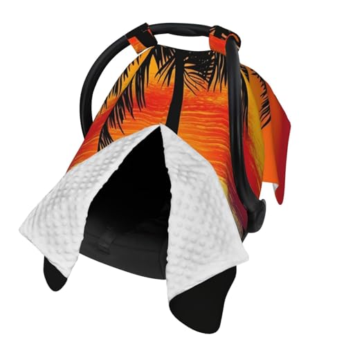 Housse de siège auto bébé motif coucher de soleil cadeau naissance - 2