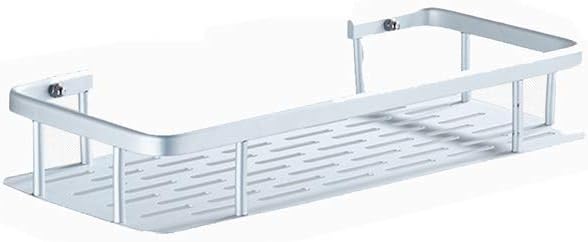 No Drilling Bathroom Corner Shelves, Bathroom Shelf, Shower Large Corner Basket Wall Mount Aluminum 1/2 Tier Shower Shelf Caddy Adhesive Storage Basket for Shampoo