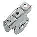 ABuff 6 Pcs Silver Fixed Pulley, Zinc Plated 1-1/2 Inch Cable Pulleys, Silver Small Pulleys with 6 Screws Holes, Wall Mount Rope Pulley with 421 Lbs Capacity Fit 3/8 Inch Wire or Rope for Lifting