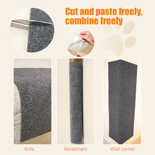 3 Pack Alfombra Adhesiva para Rascar Gatos miniatura 6