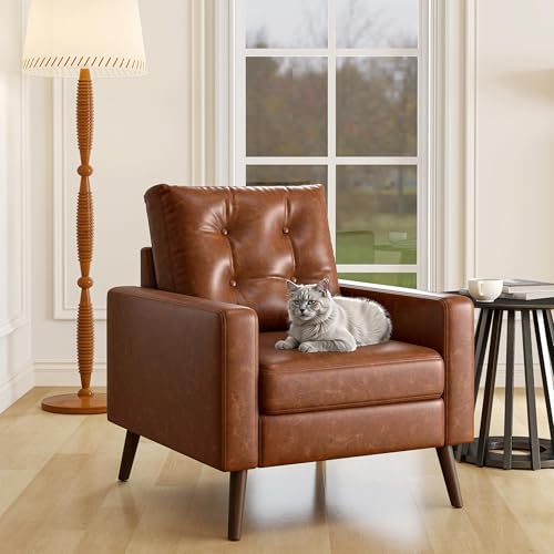 Wahson Office Chairs PU Accent Arm Chair with...