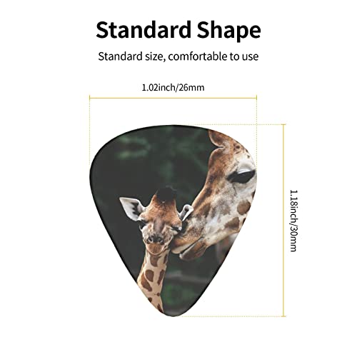 Ensemble de 12 médiators de guitare deux girafes pour guitare acoustique, guitare électrique, contrebasse, ukulélé - Les Beatles, Paul McCartney, John Lennon, RIngo Starr, George Harrison Ensemble de 12 médiators de guitare deux girafes pour guitare acoustique, guitare électrique, contrebasse, ukulélé – Image 5