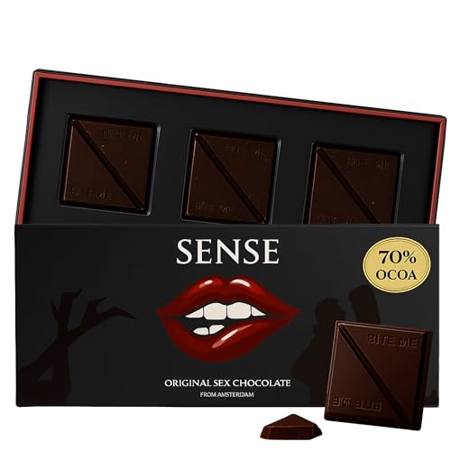 Sense Chocolate Schokolade Geschenk für partner Geschenkidee für besondere Momente Mit Ginseng Maca Epimedium & Natürlichen Zutaten Dunkle Schokolade Geschenk