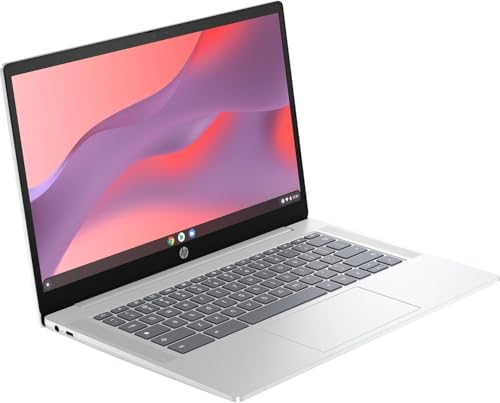 HP Chromebook 14a-nf0004sl, Intel N100, 4GB RAM LPDDR5, 64GB eMMC, Display 14" FHD IPS 300 Nits, Antiriflesso, Micro-edge, Grafica Intel UHD, 720p Privacy Cam TNR, ChromeOS, Argento - Immagine 2